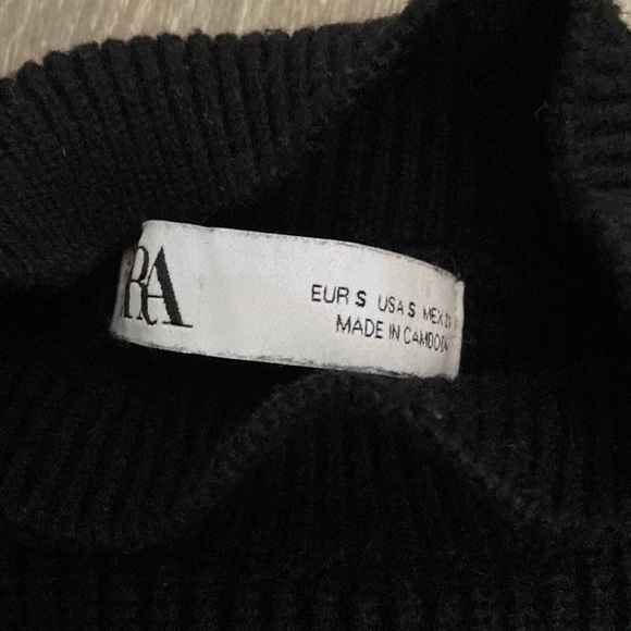 🌺black cropped zara sweater - Picture 2 of 3